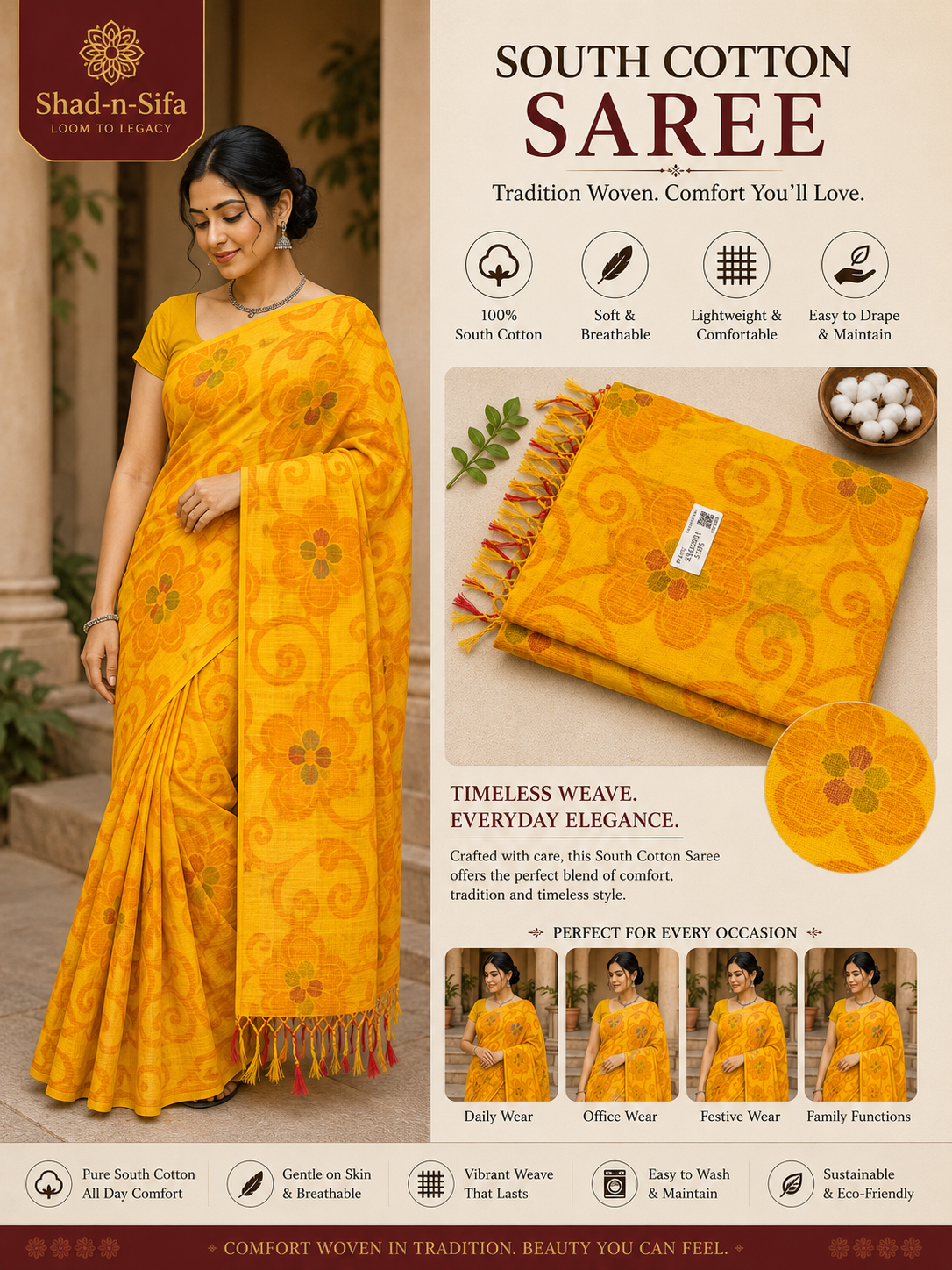 South Cotton Saree
