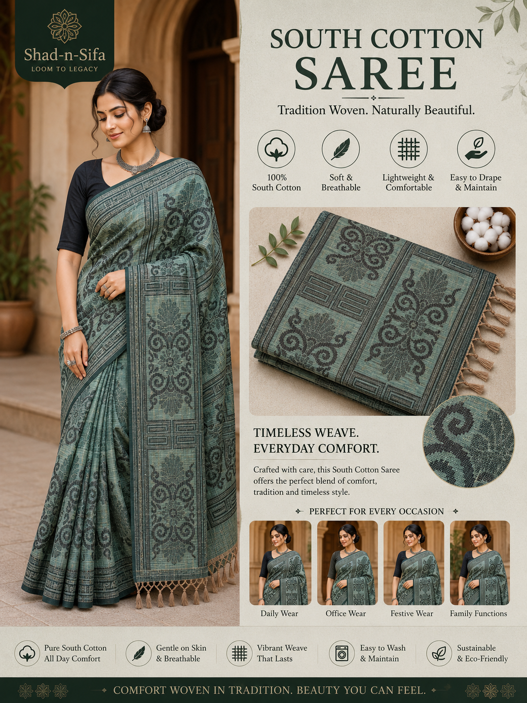 South Cotton Saree